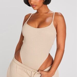 PrettyLittleThing Beige Bodysuit
